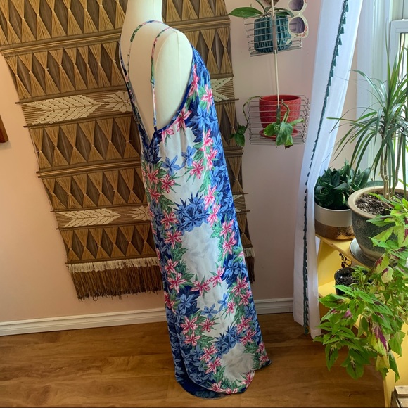 BNWT Beautiful Strappy Floral Print Tank Maxi Dress Size Large - Picture 2 of 10